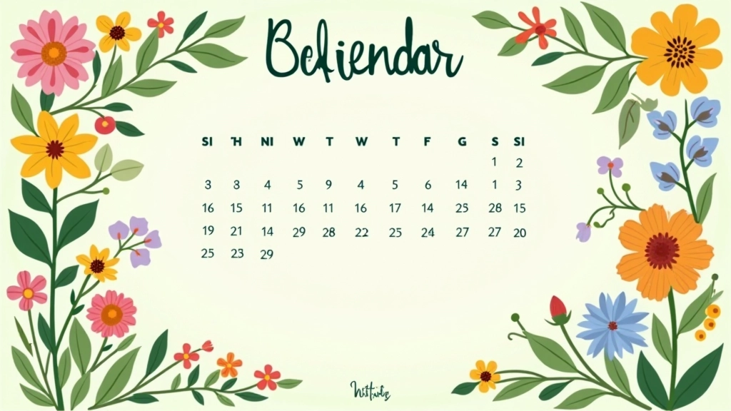 Calendario visual mostrando épocas de floración de orquídeas durante el año